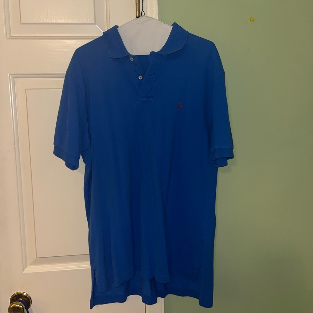 Men’s Cerulean blue Ralph Lauren polo